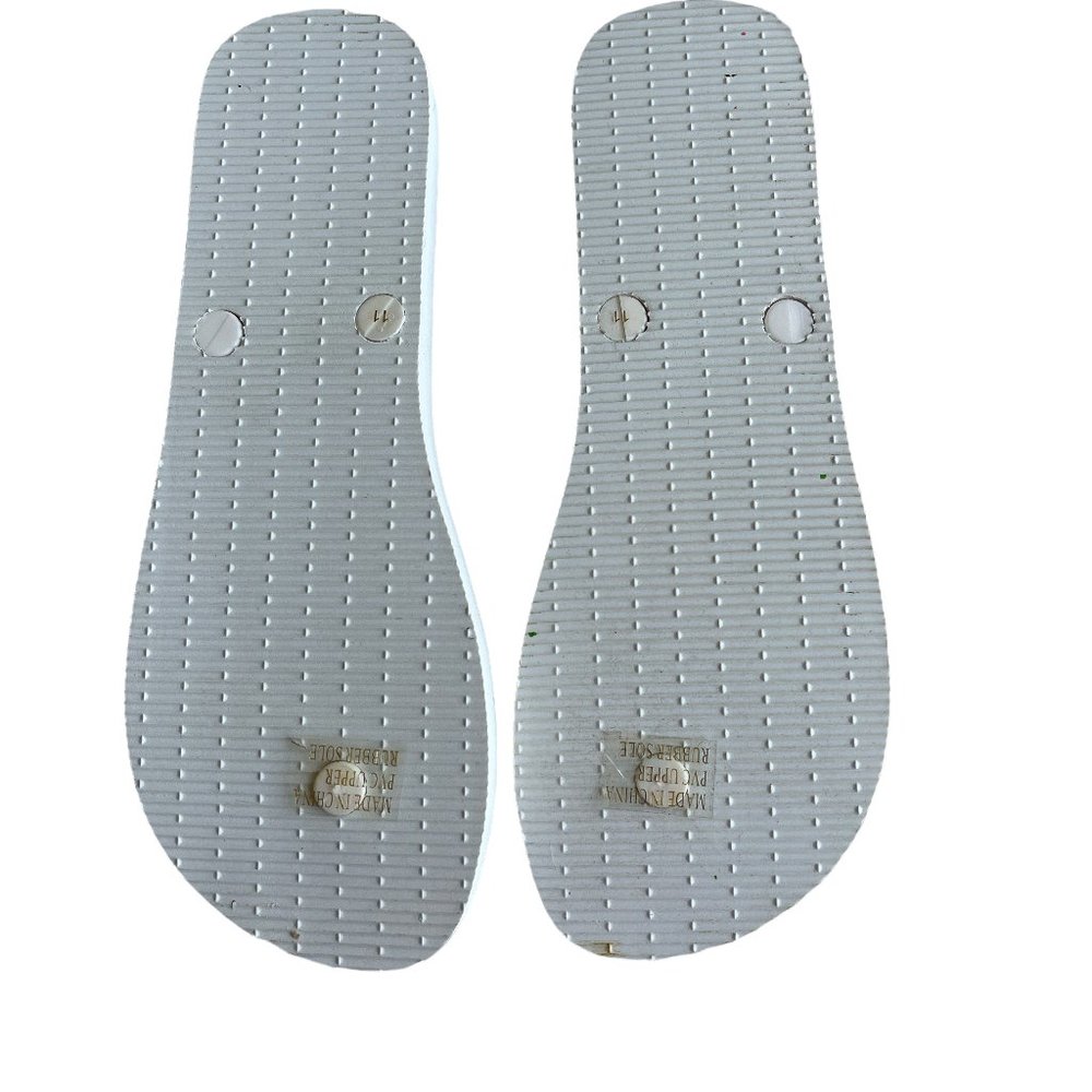 NEW Jack Rogers White Flip Flops - Size 11 - Picture 4 of 8